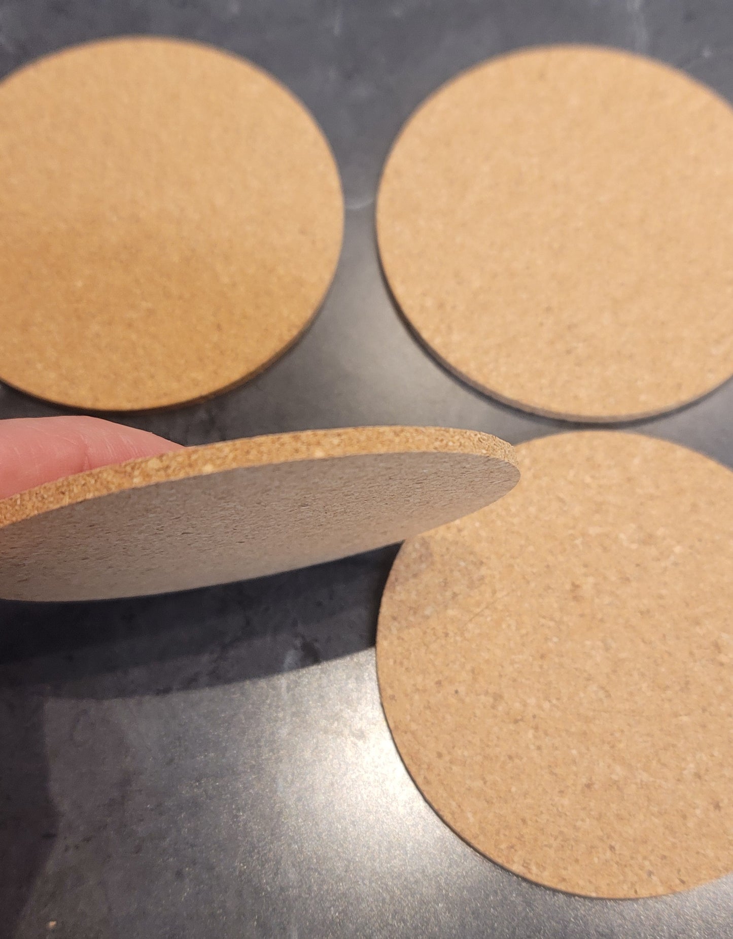 Cork coasters