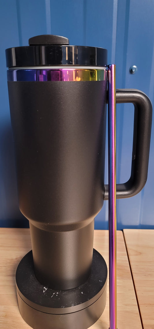 Multi colored underlay tumbler black