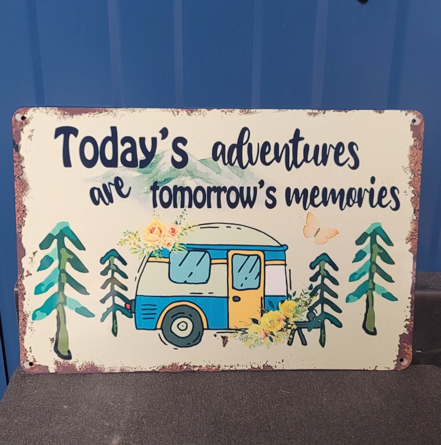 Today's Adventures – 8x12 Metal Wall Sign