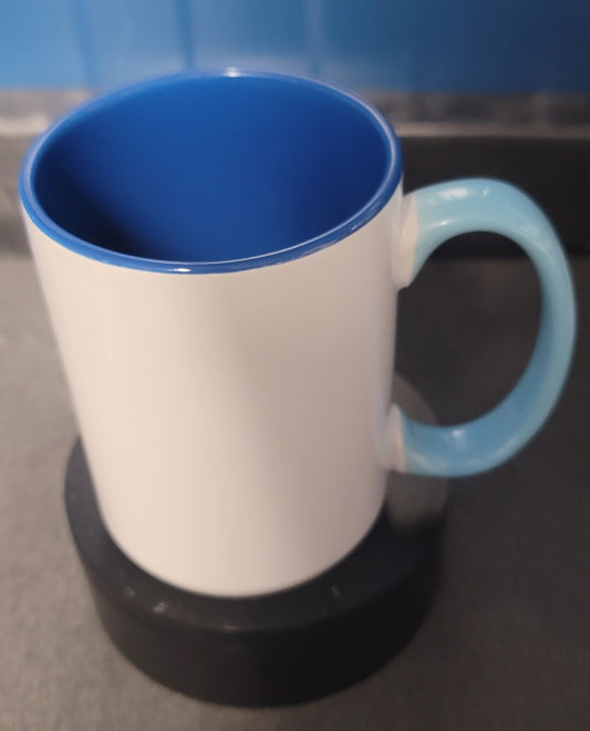 15 oz two-tone blue mug