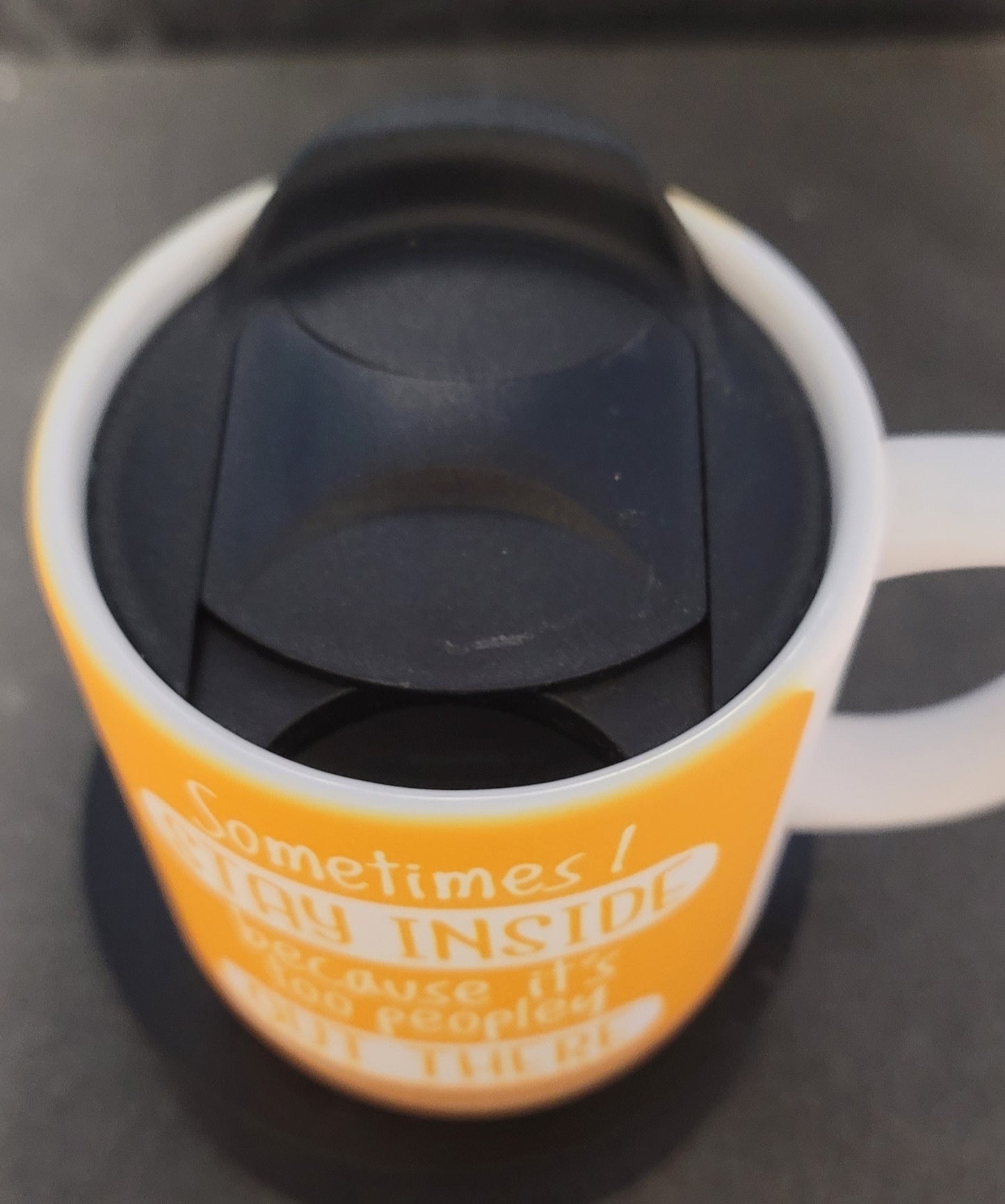 Peopley cork bottom mug