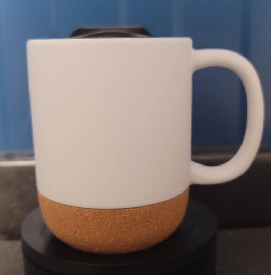 Cork bottom travel mug