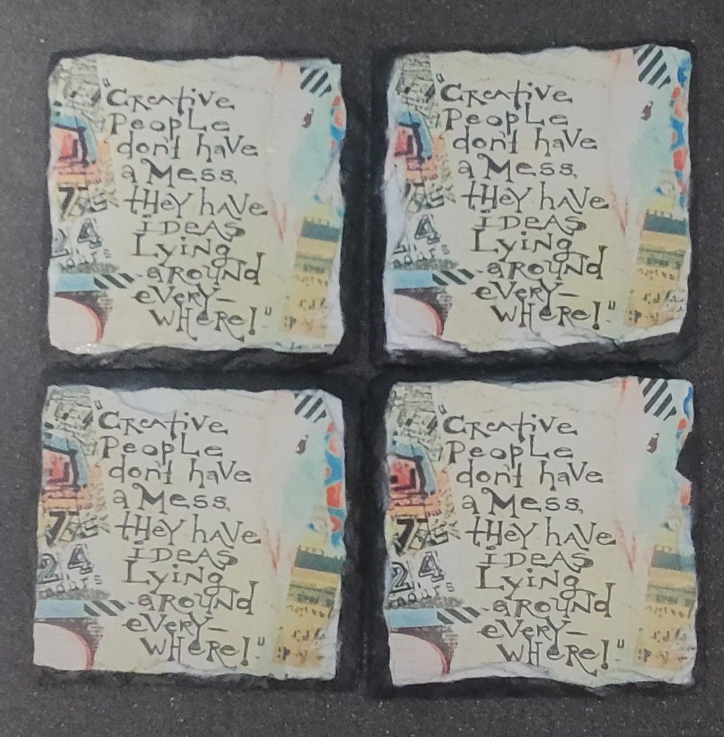 Creative people sublimated slate set