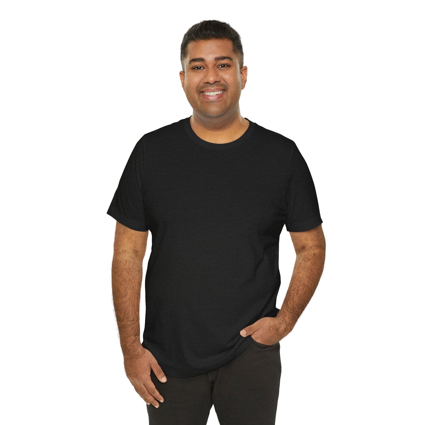 Personalized Black Heather T-Shirt – Custom Name & Design Bella Canvas Tee