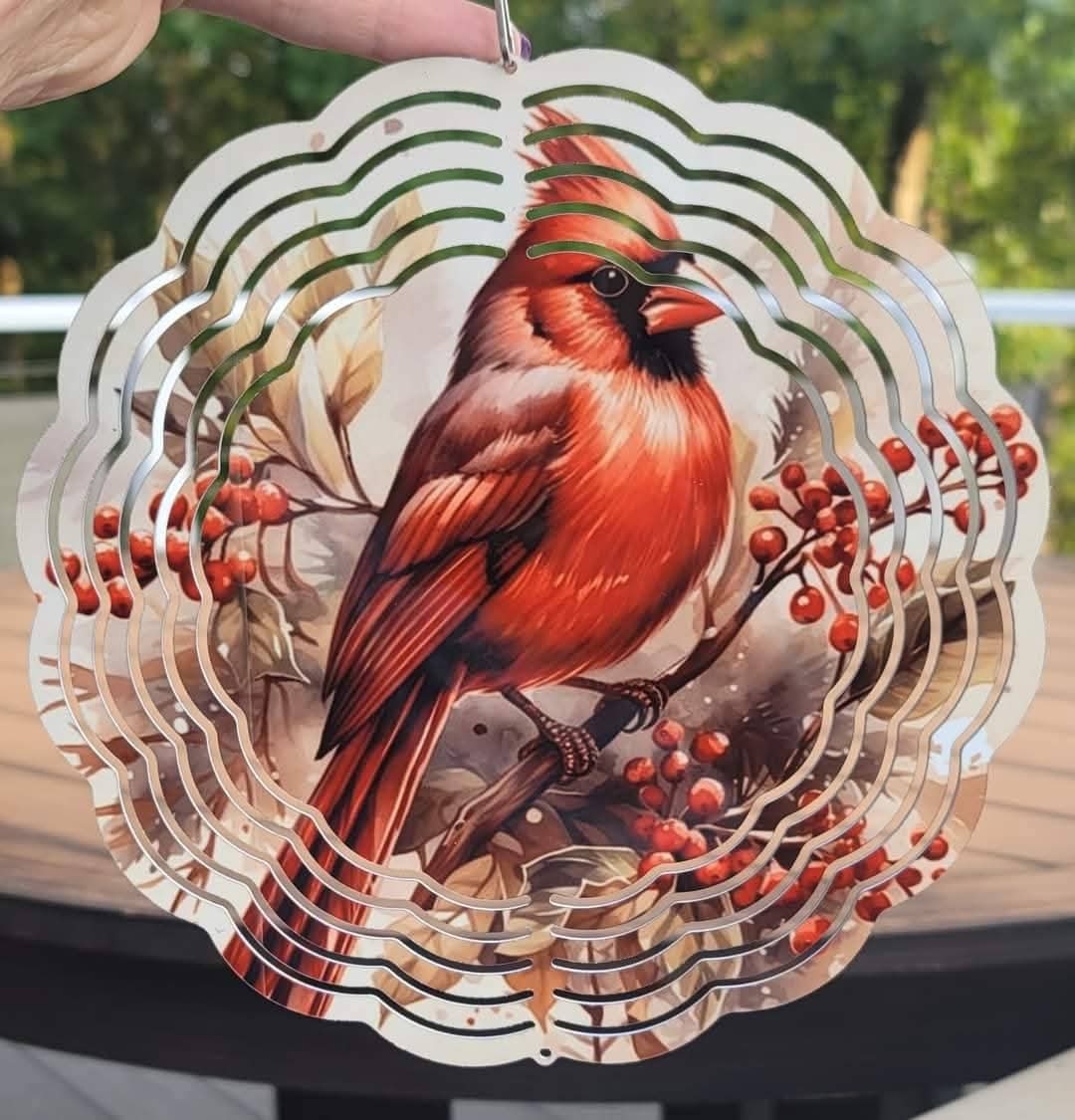 Cardinal wind spinner