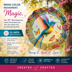 Colorful hummingbird spinner