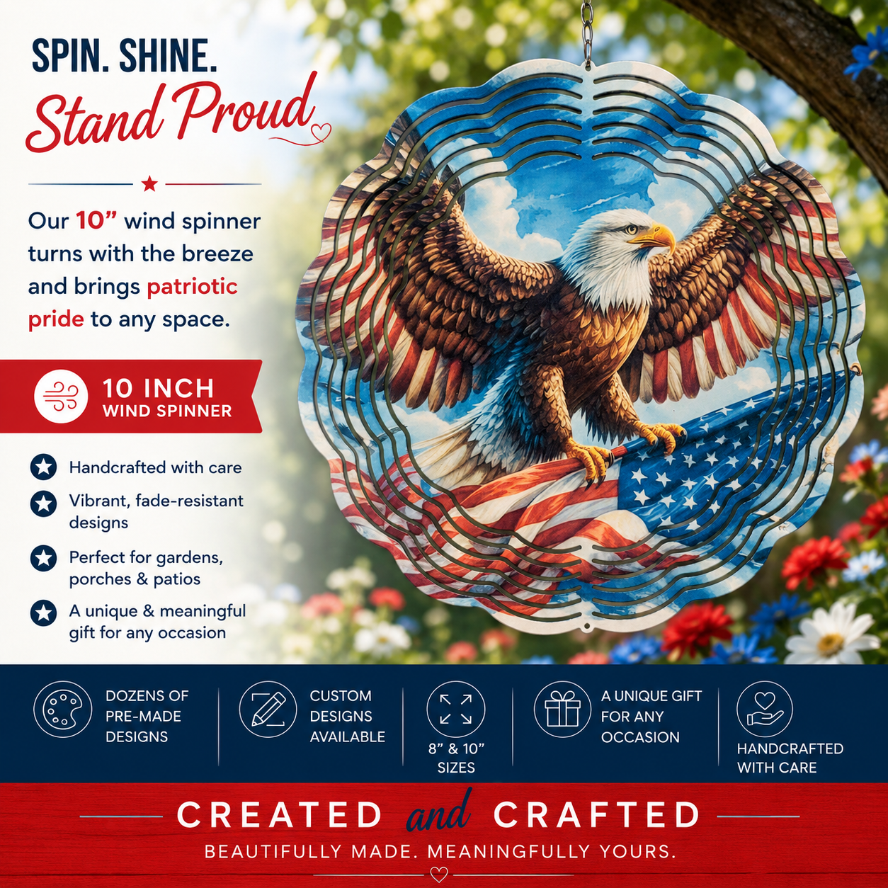 Eagle wind spinner