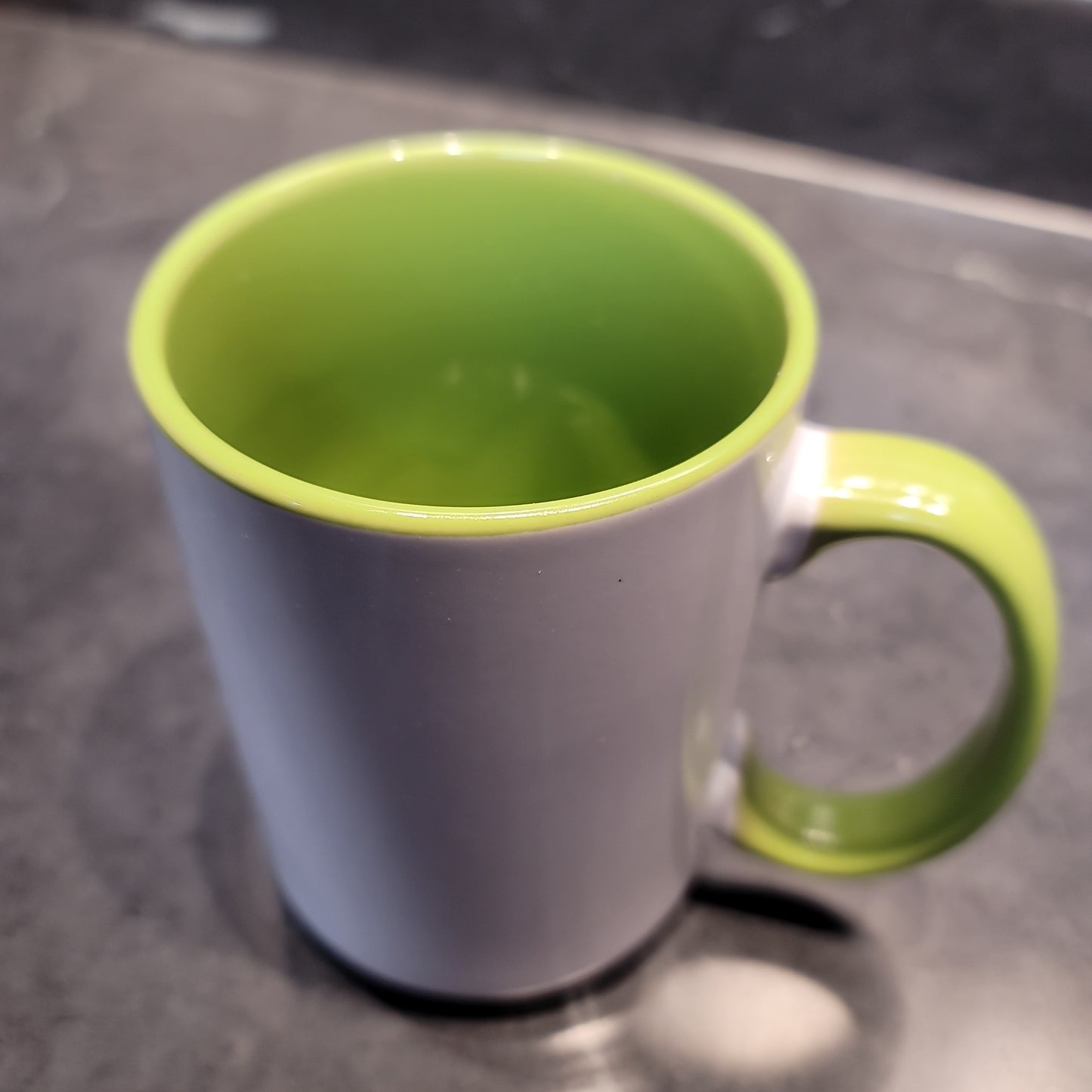 Lime green mug