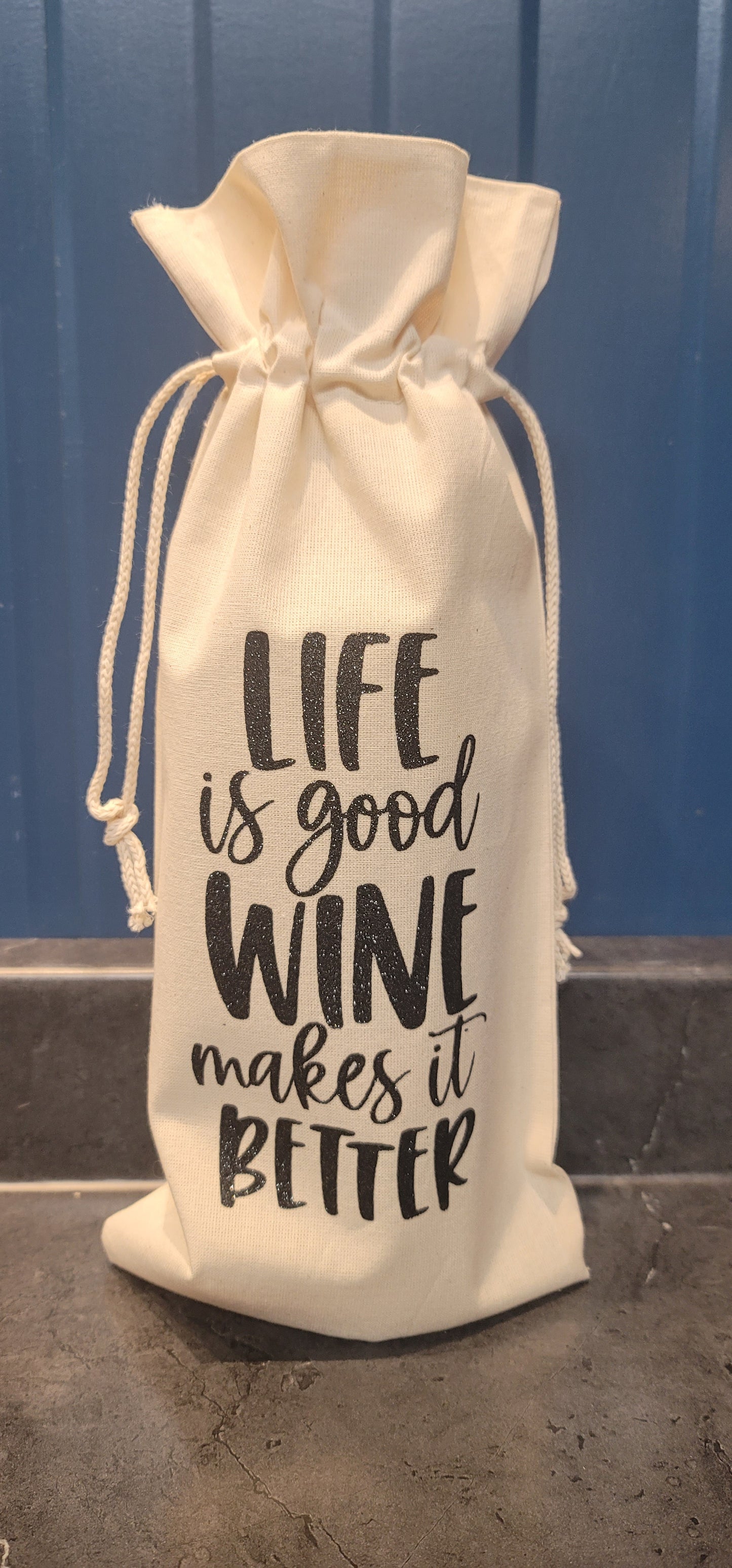 Life is Good Wine Gift Bag