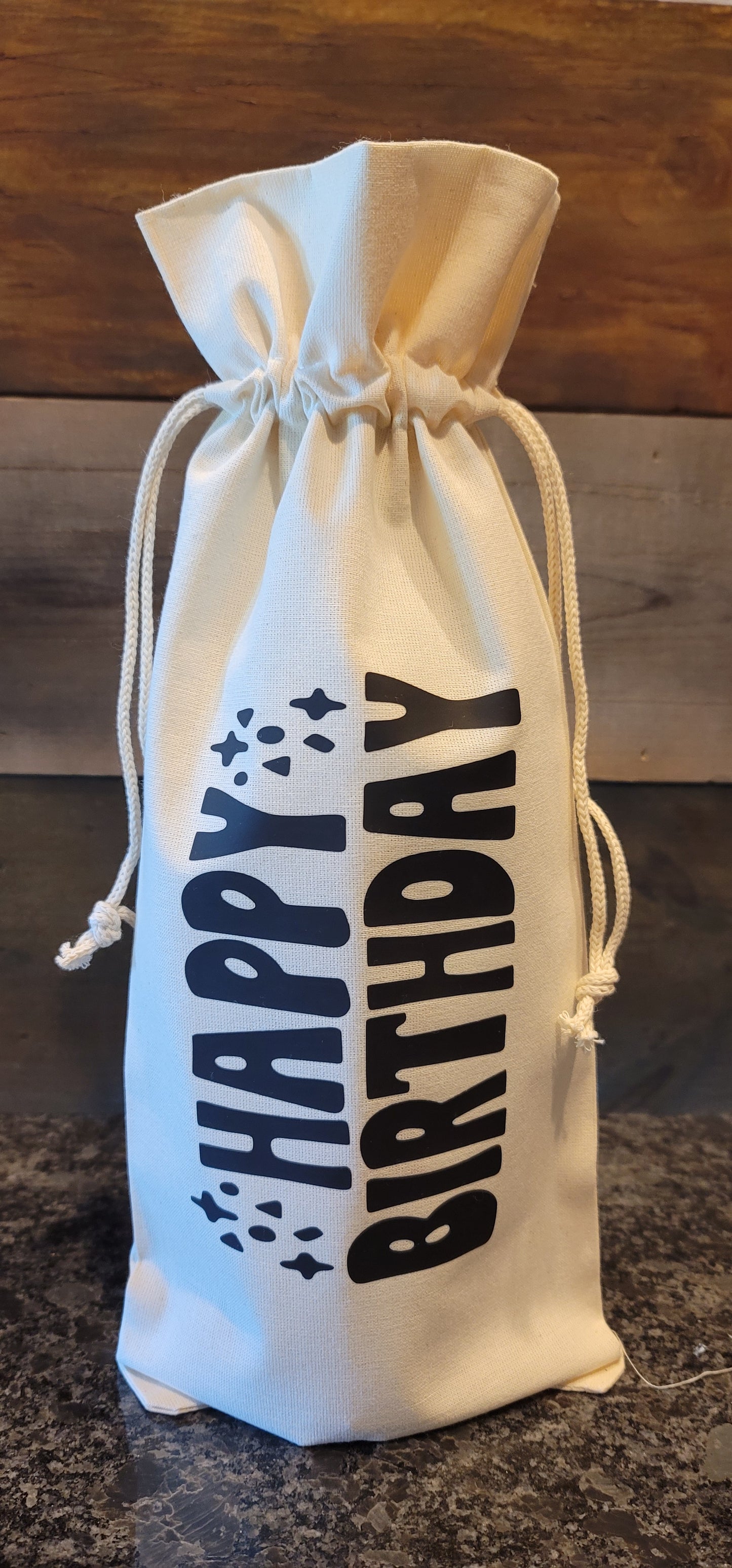 Happy Birthday Wine Bag