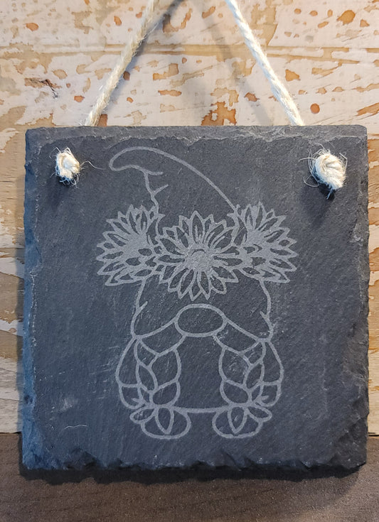 4x4 hanging slate gnome