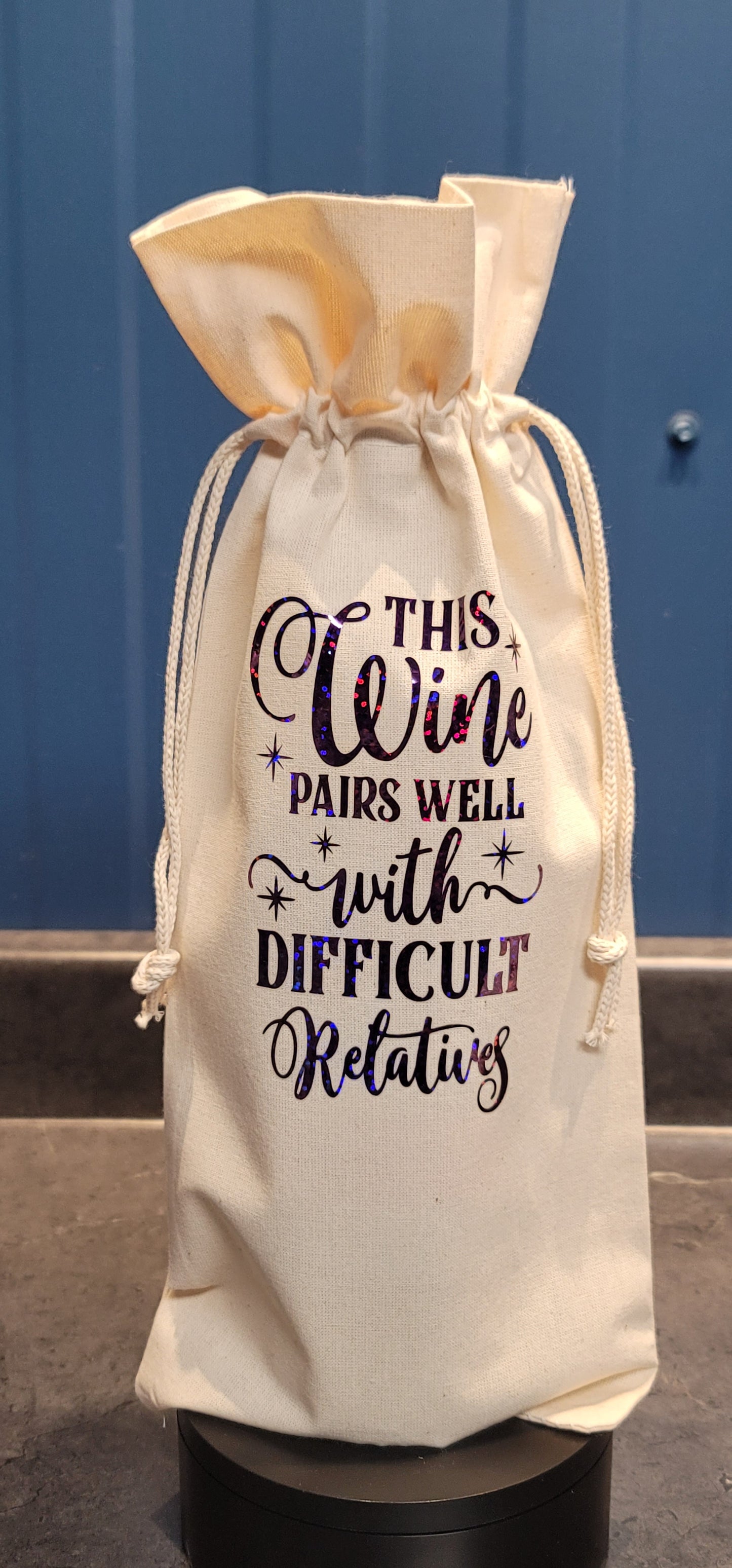 Difficult Relatives wine bag