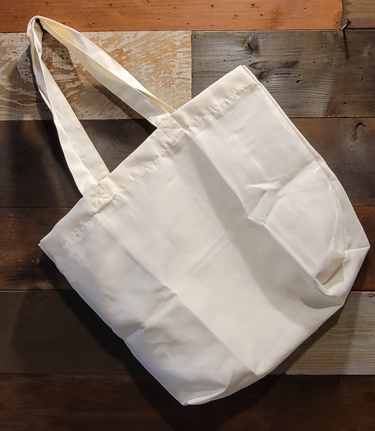 Reusable bag ready to personalize Cream