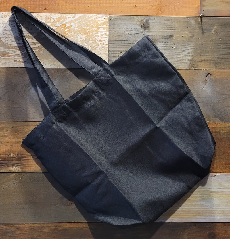 Reusable bag ready to personalize two sides Black