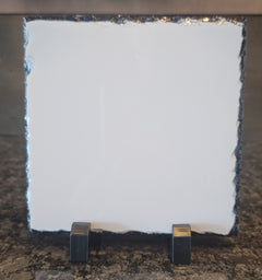 Personalized 5.5" Square Photo Slate – Custom Picture Home Decor Gift