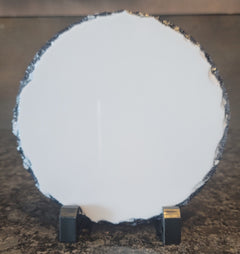 Personalized 7.5" Circle Photo Slate – Custom Picture Home Decor Gift