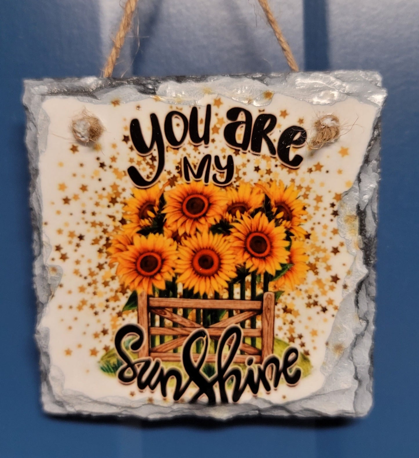 You are my sunshine hanging slate