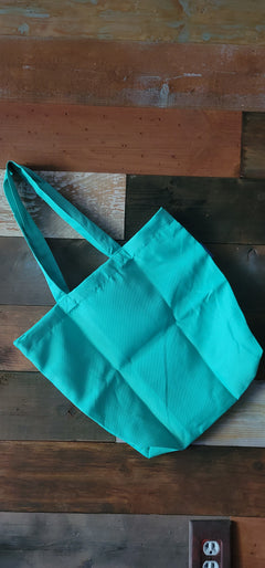 Reusable bag ready to personalize two sides Teal