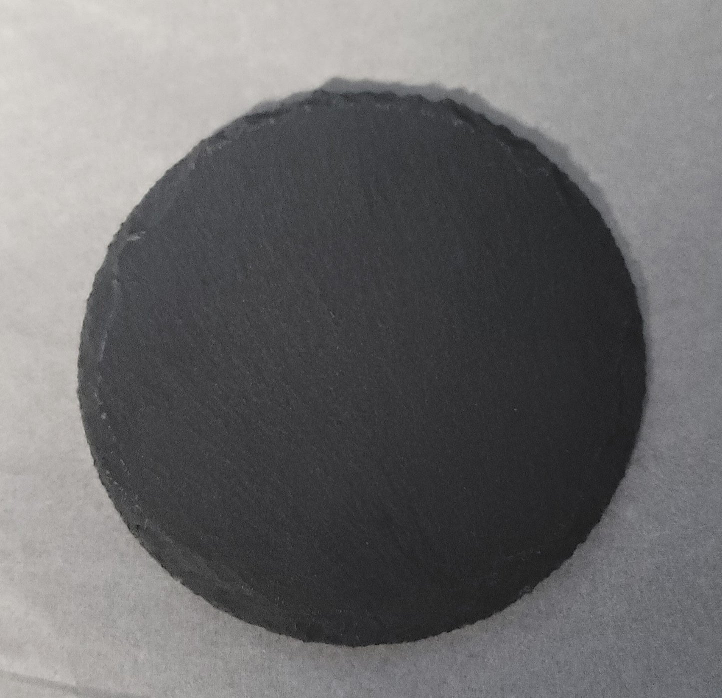 Round slate coaster