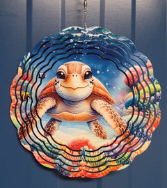 Sea turtle wind spinner