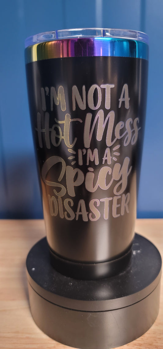 Spicy Disaster tumbler black