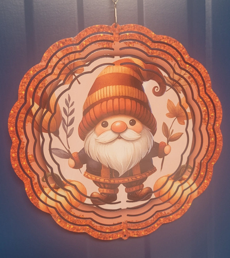 Sparkly gnome wind spinner