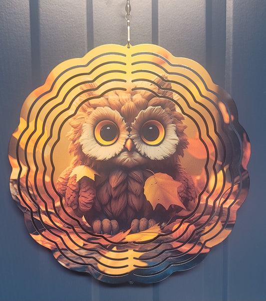 Owl wind spinner