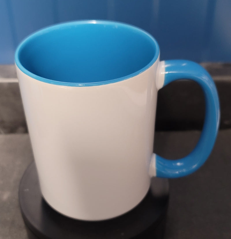 15 oz coffee mug lt. blue