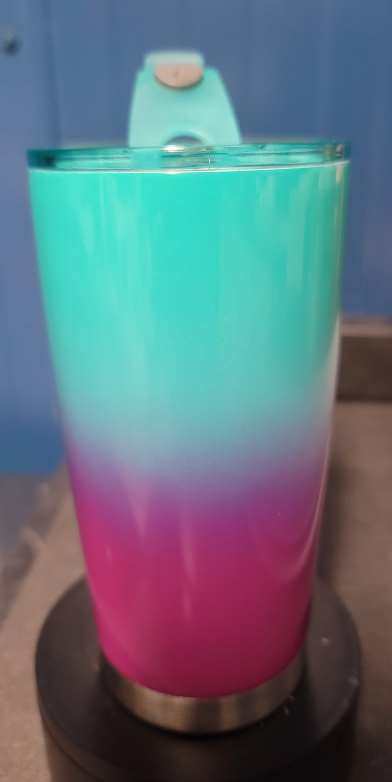 20 oz Tumbler turquoise/amethyst