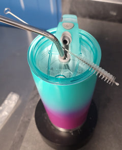 20 oz Tumbler turquoise/amethyst
