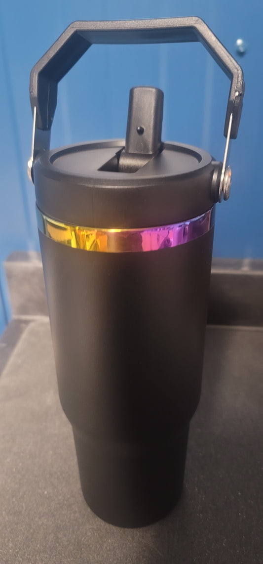 AUCTION 30 oz multi color underlay tumbler
