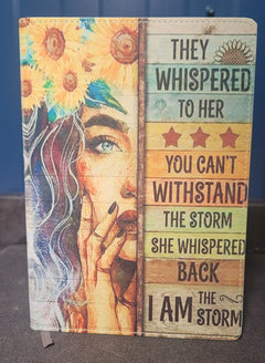 I Am the Storm Journal - Empowering Sunflower A5 Notebook Gift for Strong Women