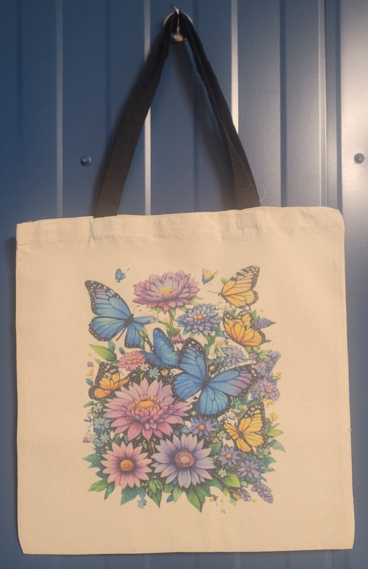 Flowers canvas bag