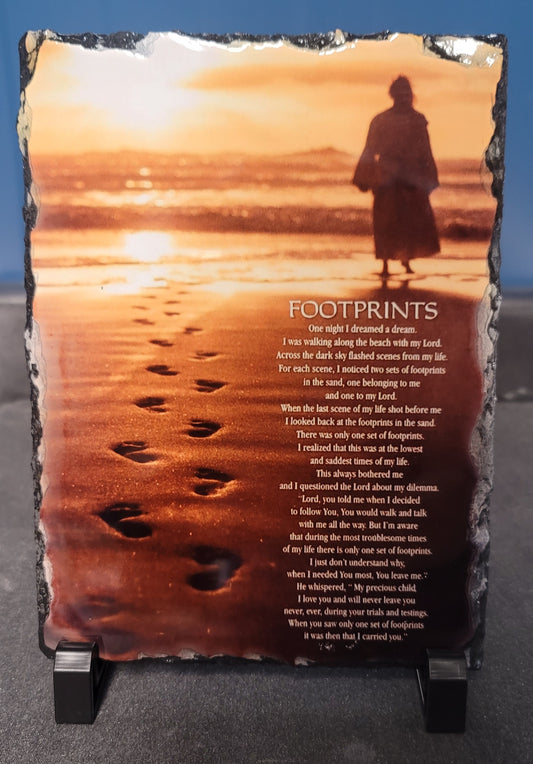 Footprints slate