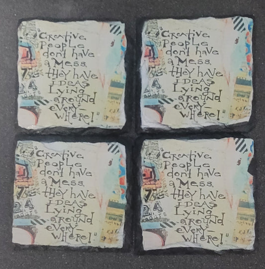 Creative people sublimated slate set