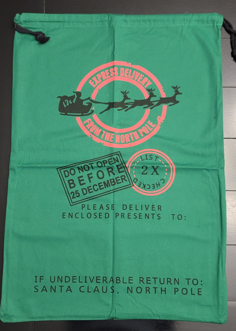 Santa bag green