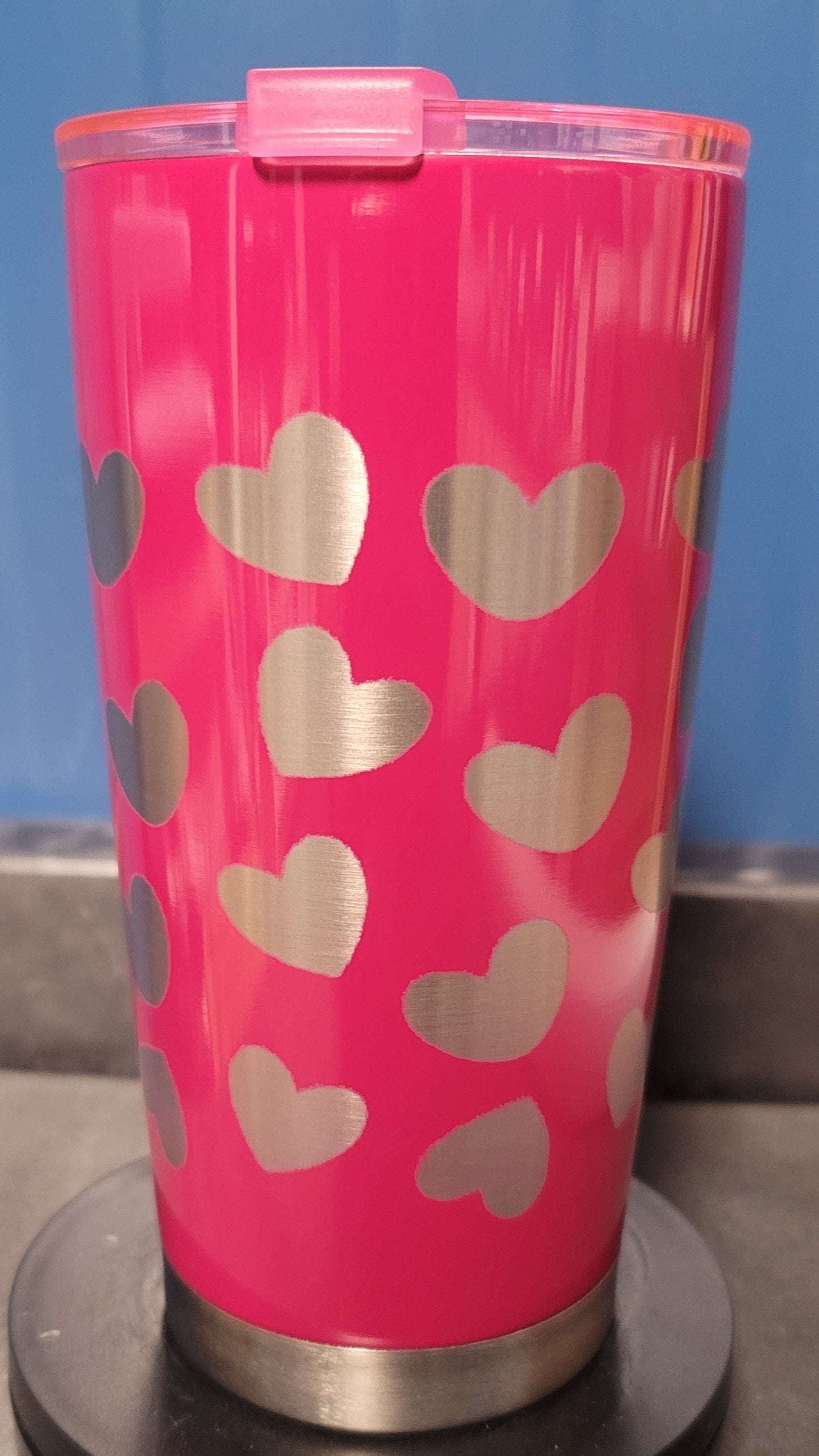 Full wrap heart tumbler