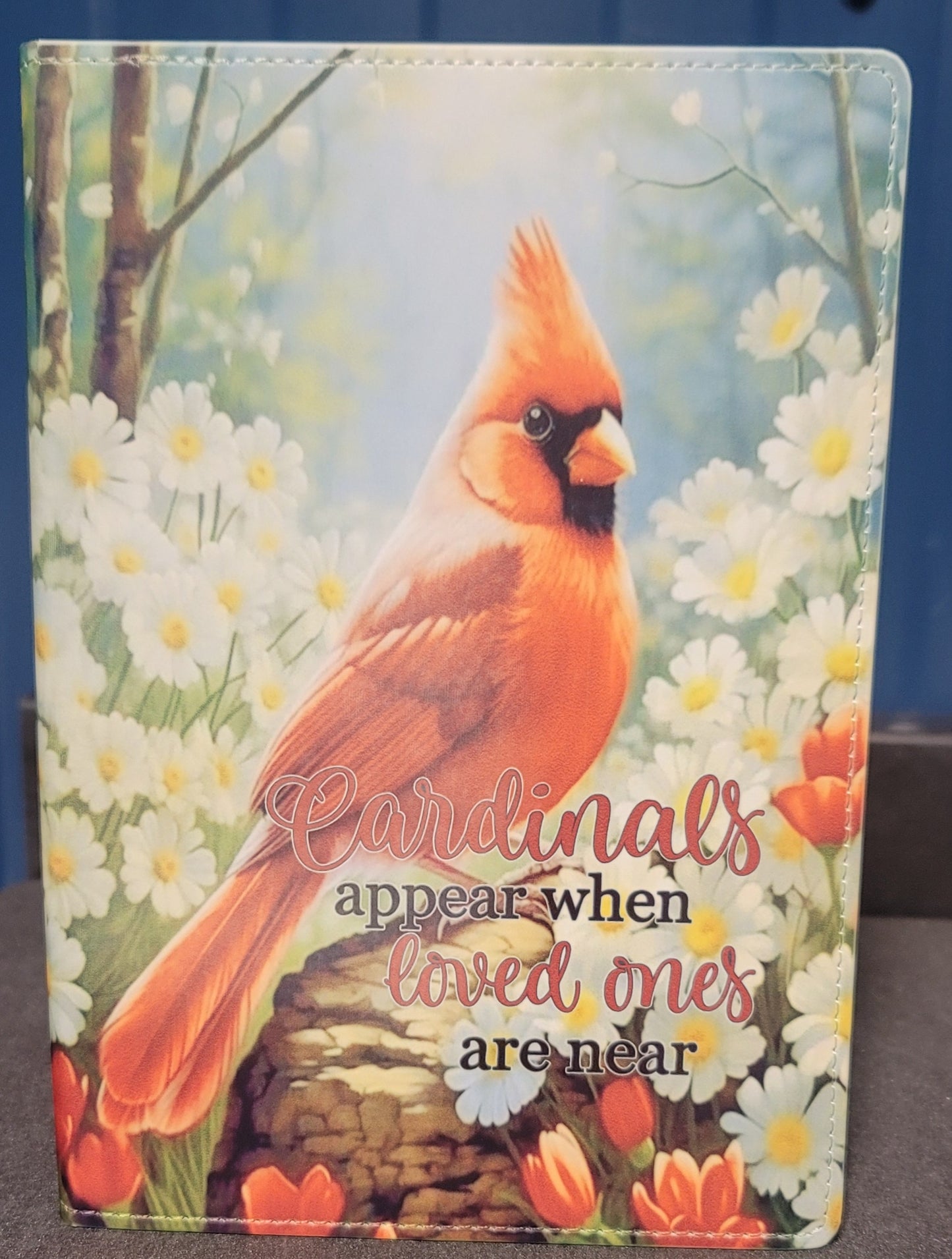 Cardinals Appear When Loved Ones Are Near Journal - Memorial Gift A5 Notebook