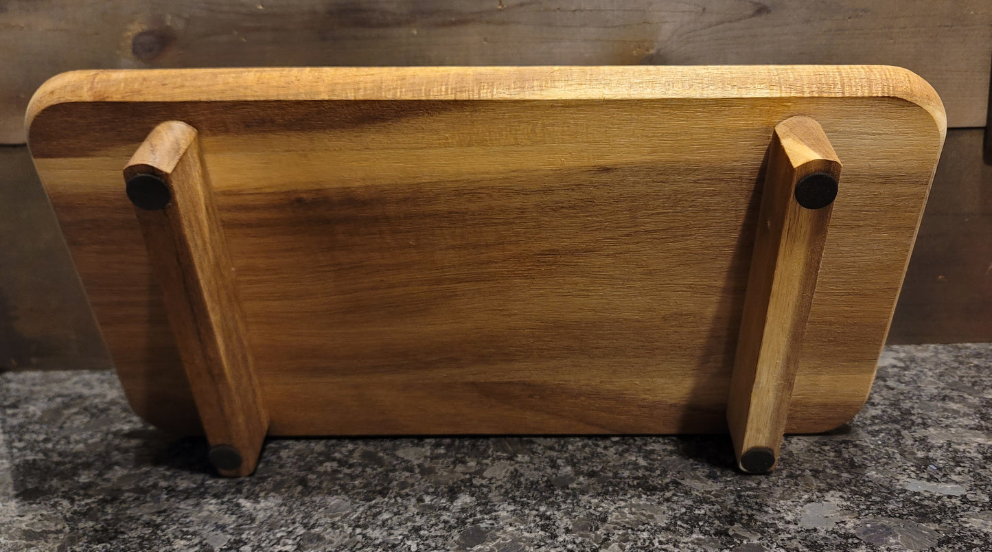 Personalized Small Etched Wood Table – Custom Name & Design 15x8 Decorative Gift