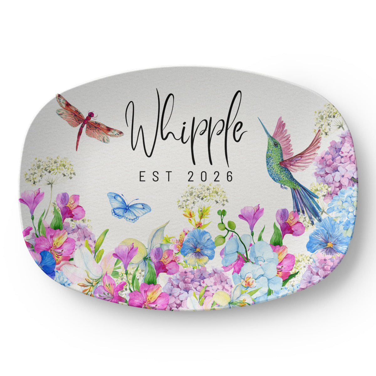 Personalized 10x14 Oval Platter – Custom Photo & Design Serving Dish Gift