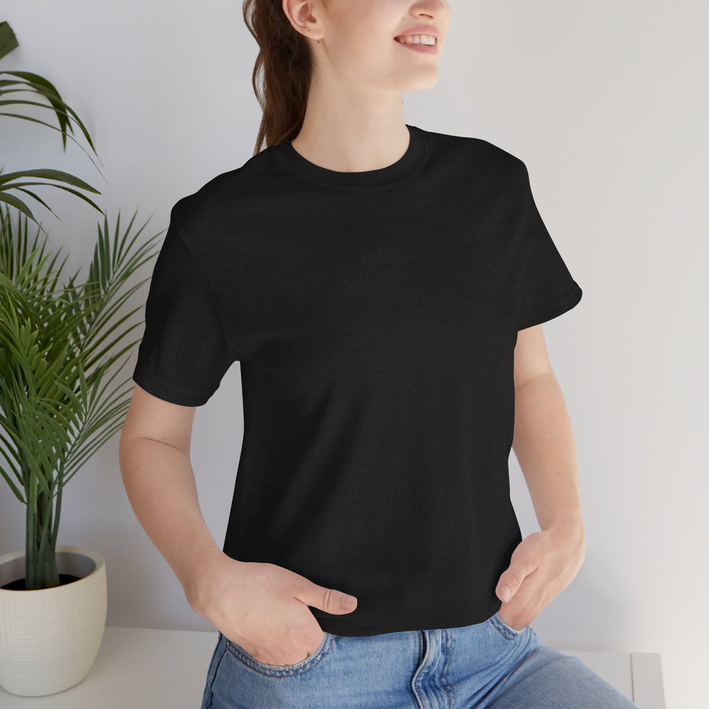 Personalized Black Heather T-Shirt – Custom Name & Design Bella Canvas Tee