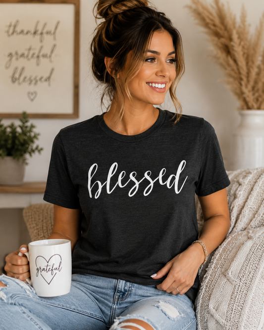 Blessed Script Tee
