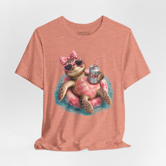 Floating Sea Turtle Graphic Tee – Cute Beach T-Shirt