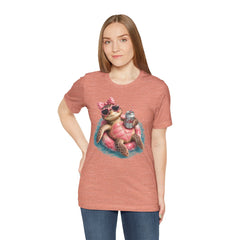 Floating Sea Turtle Graphic Tee – Cute Beach T-Shirt