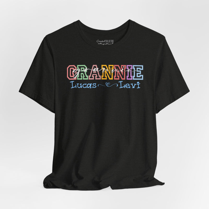 Grannie Rainbow Name Tee — Personalized T-Shirt