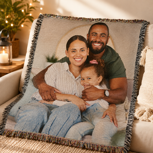 Heirloom Photo Woven Blanket (Portrait)