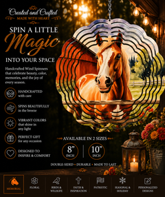 Horse wind spinner