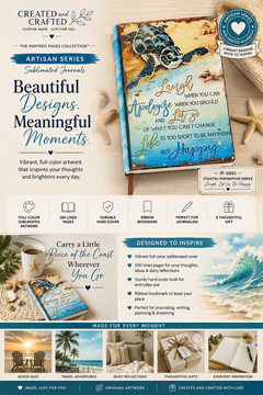 Sea Turtle Journal - Life Is Too Short to Be Anything But Happy A5 Notebook