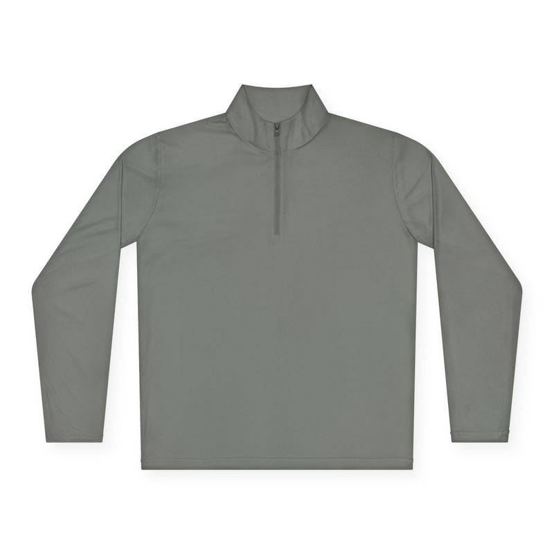 Unisex Quarter-Zip Pullover Light Gray