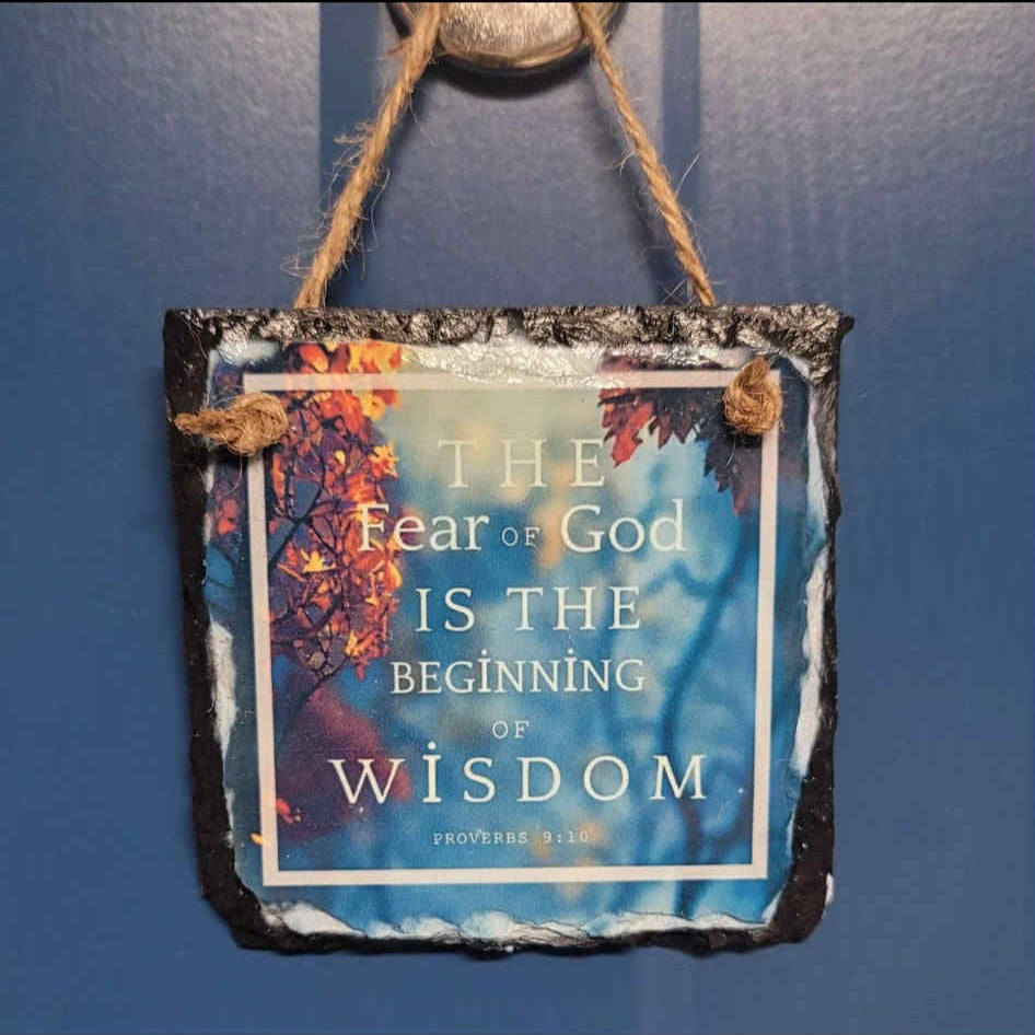 The fear hanging slate